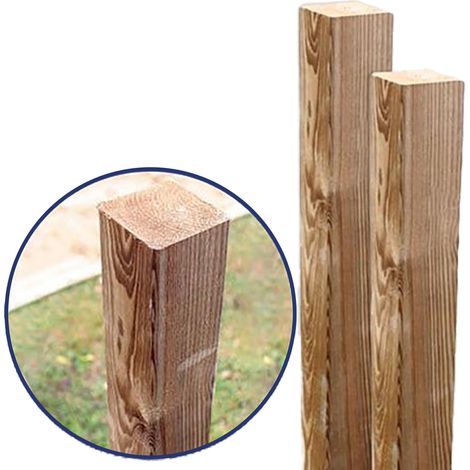 Sektenpol in Kiefernholz für H200 -cm -Zäune (1/2)