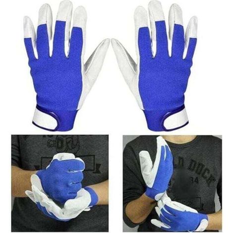 Gants De Soudage, Gant en Cuir Résistant À La Chaleur pour Soudeur Tig/Griller/Barbecue/Four/Cheminée/Poêle À Bois (2 Paires) T Audace