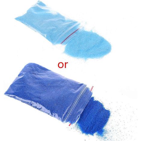 1 Sachet de Sable Bleu pour Décoration de Micro-Paysage, Sablier et Fête (1/4)