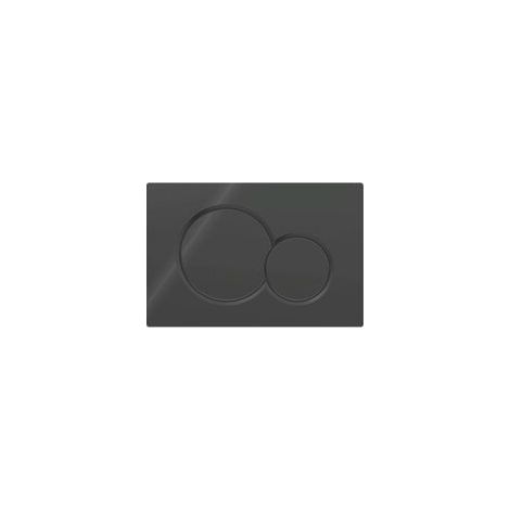 Pour Plaque de déclenchement Geberit Sigma01 pour rinçage double touche: noir foncé RAL 9005 (115.770.DW.5) (1/4)
