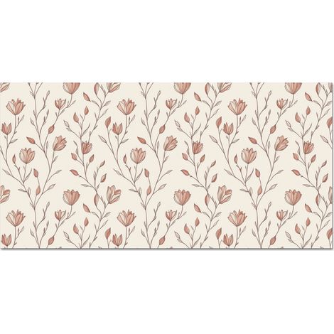 CRÉDENCE CUISINE Motif - Classique - Rose 120x60 cm (1/5)