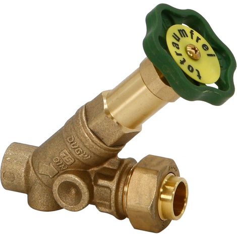 Schlösser Armaturen FREISTROMVENTIL, O.ENTLEERUNG AG.LOETV, N.ST.SP, DN15, LOET15, DVGW (1/4)