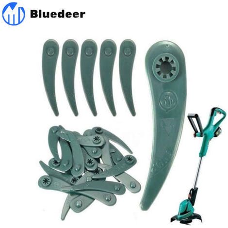 100 pièces 83mm Plastique Tondeuse à Gazon Coupe-Herbe Lame Coupe Kit Remplacement for Bosch Art 23-18 Li/26-18Li débroussailleuse (1/5)