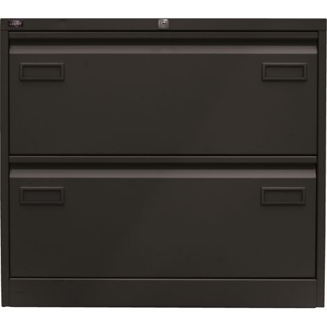 BISLEY Hängeregistratur Schrank Light - 2 Schübe Schwarz