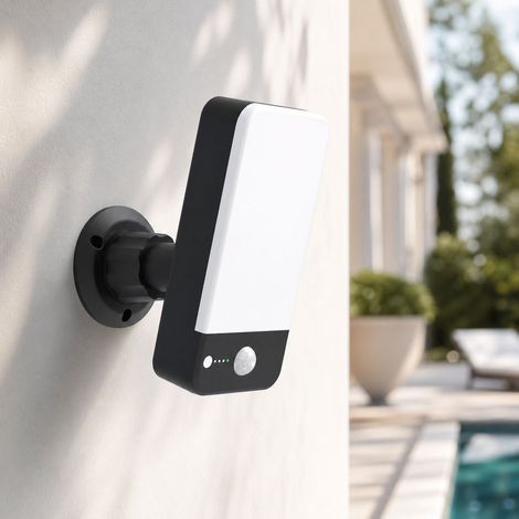 Applique murale extérieure solaire LED avec détecteur de mouvement, orientation 360° et réglable à 80°, étanche pour jardin et terrasse (1/5)