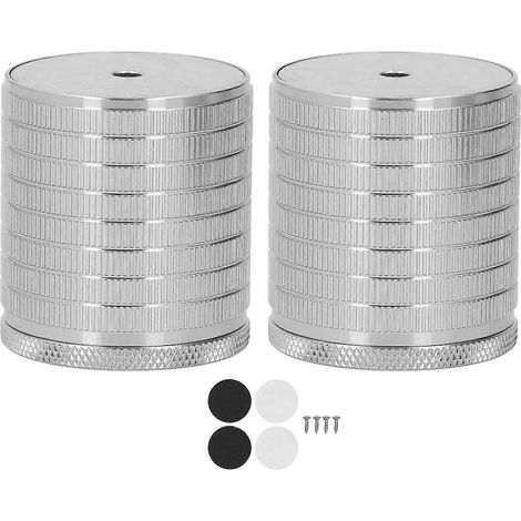 Rallonges réglables pour pieds de table 43-75 mm, lot de 2, supports pour pieds de canapé et de chaise, gris sidéral pour une stabilité et une extension de hauteur accrues. (1/5)