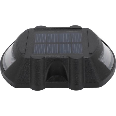 Lámpara solar LED impermeable para suelo con detección de movimiento inteligente, para muelles, entradas de vehículos y jardines, 6V, 1.8W, color negro y amarillo. (1/5)