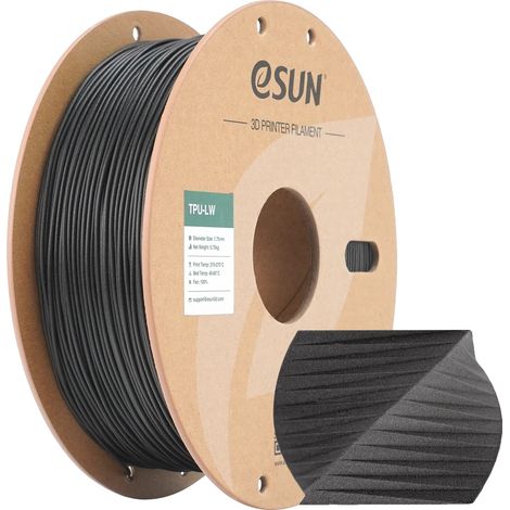 Filamento TPU eSUN per stampa 3D, diametro 1,75 mm, peso netto 750 g (1/2)