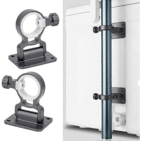 Set Of 2 Parasol Bases - Wall Mounted - Balcony - Removable - Base Support (1/5)