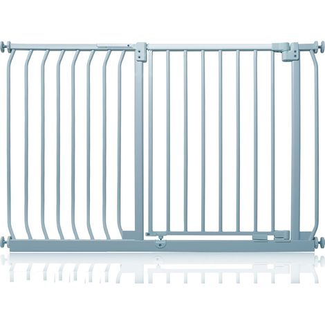 Safetots Elite Pressure Safety Gate, 125cm - 134cm, Matt Grey, Pressure Fit Stair Gate