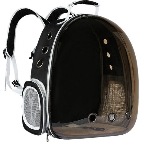 Bolsa de transporte portátil transparente para mascotas (gatos y perros) para ir de compras y hacer senderismo.