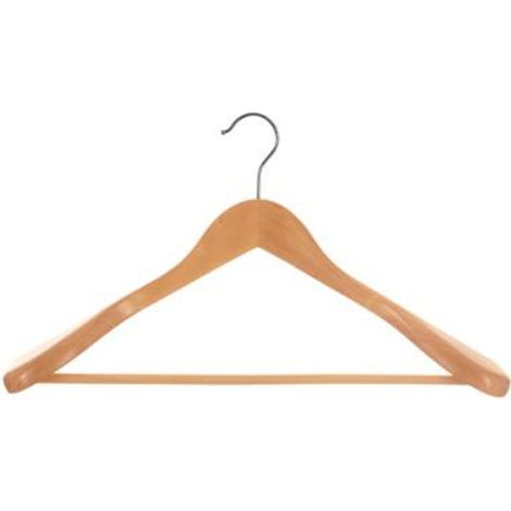Cintre pour Veste en Bois 44cm Naturel (1/2)
