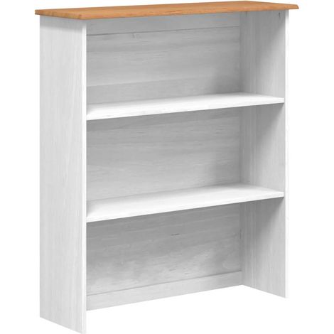 Buffet,Hutch ASKIM Blanc 91 x 30 x 104 cm Bois massif en pin CFW941455 (1/5)