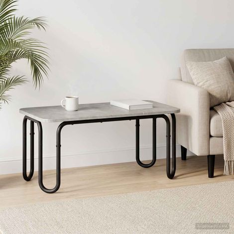 vidaXL Coffee Table Concrete Grey 79.5 x 40 x 36 cm Engineered Wood (1/5)