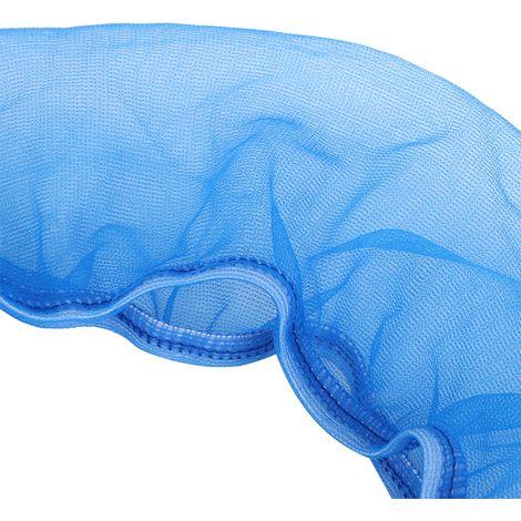 Funda de poliéster para jaula de pájaros – 2 piezas, azul, circunferencia de 55 a 100 cm, para recoger semillas y reducir la suciedad. (1/5)