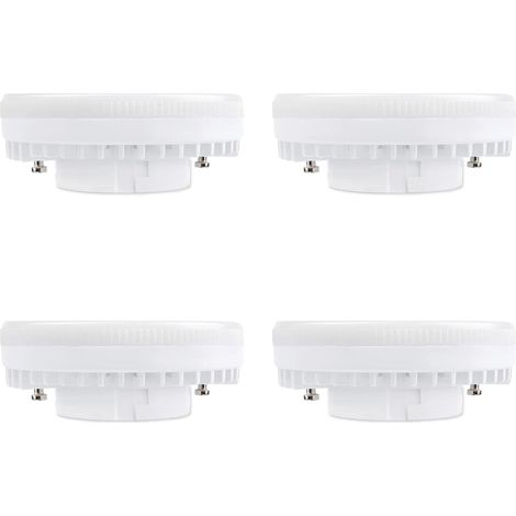 GX53 LED-Lampe, 9 W, neutralweiß, 4000 K, 900 lm, 120 °, entspricht CFL GX53 15 W–18 W-Lampe, nicht dimmbar, GX53 neutraler LED-Einbauspot für Küchenmöbel, Deckenleuchte, 4er-Set [Energieklasse A]