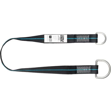 Sangle d’Ancrage 1,2 m / 3 m / 5 m 22 kN Sangle Polyester 45 mm 2 Anneaux Acier Point d’Ancrage Portable
