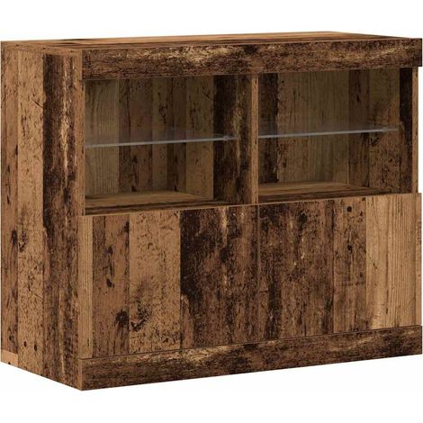 Maison Exclusive - Madia LED Marrone 81 x 37 x 66,5 cm Legno multistrato
