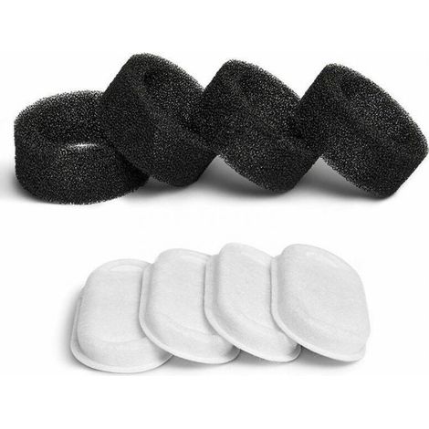 8PCS Filters + 8PCS Sponges，Ahlsen Cat Water Fountain Filter, Cat Fountain Filter with Resin and Activated Carbon (1/5)