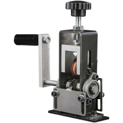 Dénudeur de fil domestique portable, cadre en fer, lames en acier rapide, outil de dénudage manuel, machine à éplucher les câbles de 1 à 20 mm avec support de manivelle, utilisation d'une perceuse éle (1/4)