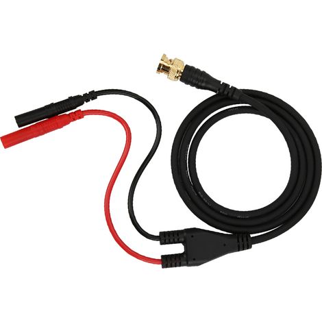 Vergoldeter BNC-Stecker aus reinem Kupfer P1065 auf 4 mm Sicherheits-Bananenstecker-Prüfleitung (1/5)