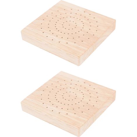 Lot de 2 présentoirs à sucettes en bois-10X10X1.8CM (1/4)