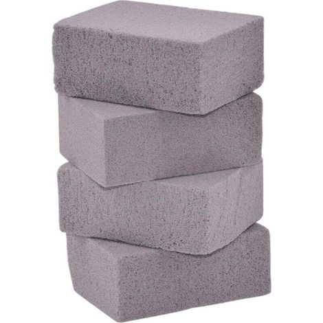 Ensemble de 4 blocs de gril Ulisem, pierre ponce, nettoyage écologique, pierre de gril réutilisable, nettoyant pour pierre ponce pour nettoyer les grilles, les plaques de gril et les carreaux de four