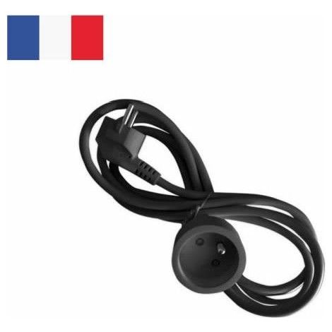 Prolunga elettrica sistema FRENCH 2 metri nera