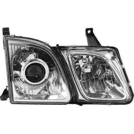 Convient pour Lexus 98-07 Lexus Lx470 Phare Semi-assemblé Boîtier d'éclairage Couvercle de phare (gauche - avec fond transparent xénon) (1/5)