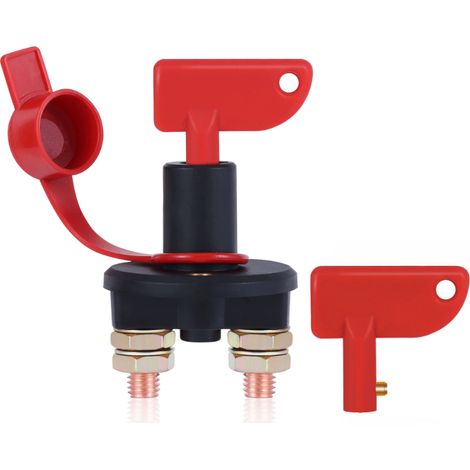 Interrupteur principal de déconnexion de batterie de voiture, interrupteur isolateur de batterie étanche et robuste marche/arrêt, interrupteur de coupure d'alimentation principal de déconnexion de bat (1/5)