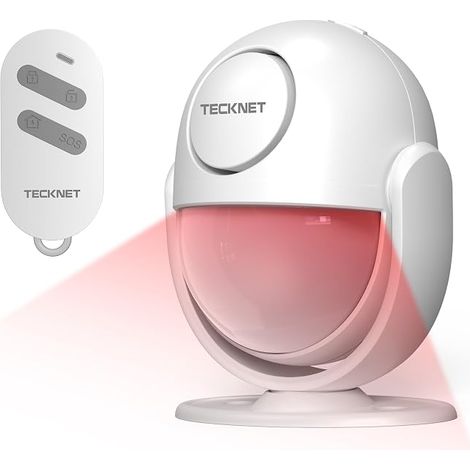 Détecteur de mouvement avec télécommande, 125 dB, alarme antivol pour appartements, caravanes, garages, bureaux, voitures et commerces