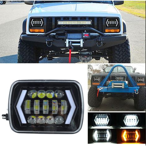 (Exklusiv für Mexiko) 7-Zoll-Quadratscheinwerfer für Jeep Wrangler und Harley-Davidson LED-Scheinwerfer (5x7 Pfeilform). (1/5)
