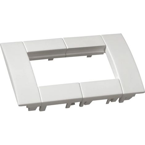 Support d'appareillage 45x45 double Pure pour goulottes alu - HAGER GT4529016
