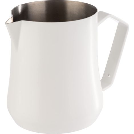 Carafe à lait universelle en acier inoxydable revêtu par pulvérisation - Blanc - 0,35 l - 10360 (1/2)