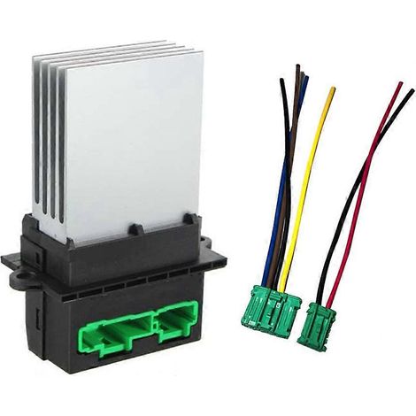 Résistance de ventilateur de chauffage + connecteur/câble pour Nissan Tiida Livina Citroën Peugeot Renault 27150ED70A (1/5)
