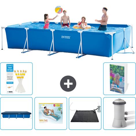 Rechteckiger Frame Pool - 450x220x84 cm - 7-teilig S45