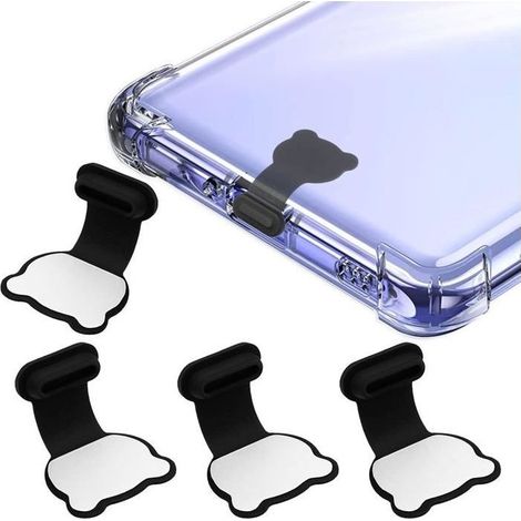 Caps dustproof USB-C - Ulisem - Set of 3 - Silicone - Shape d'ours (1/5)