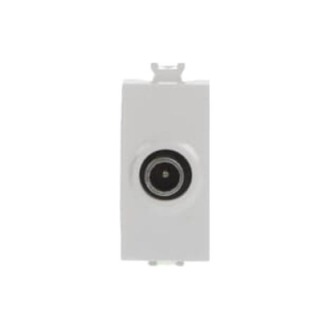 Presa coassiale tv/sat diretta connettore iec maschio d 9,5 mm abb 2csk1118ch (1/3)