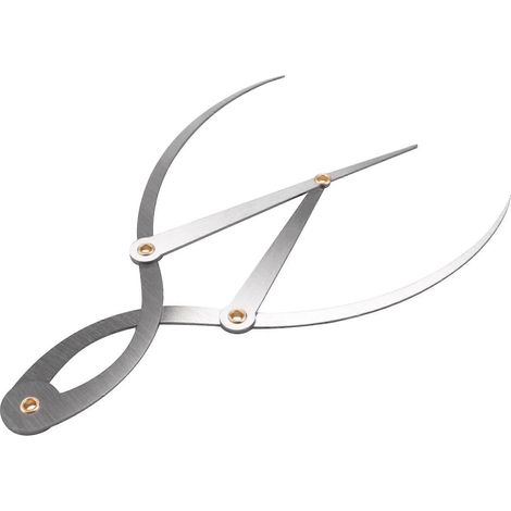 Compas à coulisse pour la moyenne, compas à coulisse du nombre d'or, règle à sourcils en acier inoxydable (1/5)