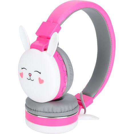 Kinderkopfhörer mit Mikrofon und niedlichem Tierdesign (Hase) – Bluetooth 5.0 (1/5)