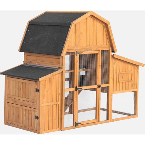 Gallinero en madera de abeto para 6 gallinas (1/5)