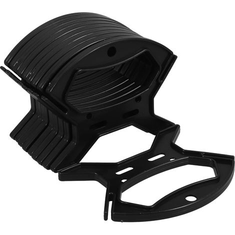 Rangement de câbles et enrouleur électriques en plastique noir, lot 10 pièces pour le bureau la (1/5)
