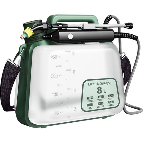Elektrische Gartenspritze mit Pumpe, faltbar, mit Akku, tragbar, für Rasen, Hof und Hausgarten, grün (1/4)