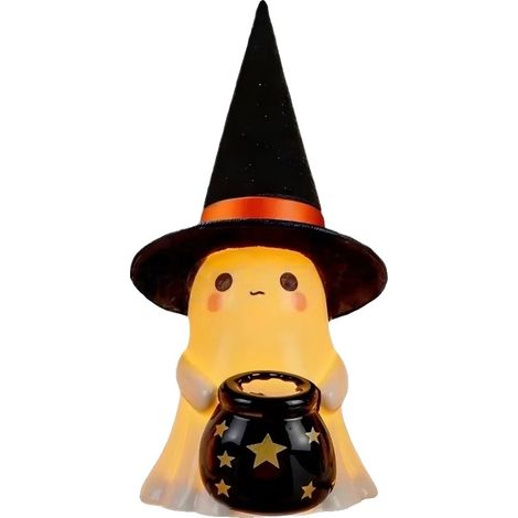 Lámpara fantasma, iluminación LED, decoración fantástica, 3 piezas negras (1/2)