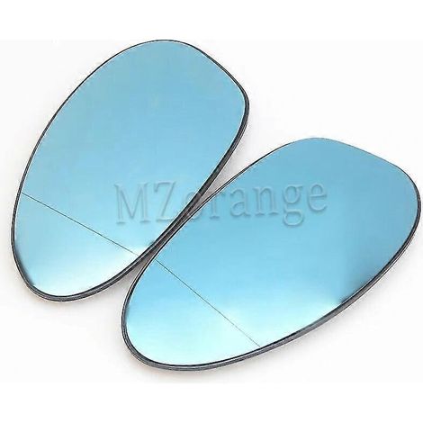 Rétroviseurs extérieurs chauffants pour BMW E90 (compatibles E92, E91, E93, E82, E88, E86, E85, Z4) - Bleus (gauche et droite) - Références : 51167157247 et 51167157246 (1/5)
