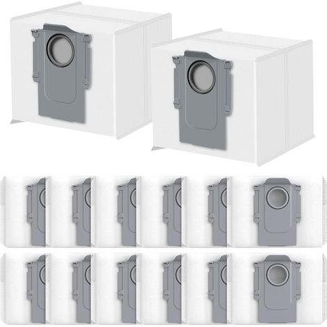 14 Stück Staubbeutel für Roborock S8+/S8 Pro Ultra/S7 MaxV Ultra/Q7 Max+/Q8 Max+/Q5 Pro+/Q5 Max+, Q10 X5+/S5+, Q7 M5+/L5+ Saugroboter Absaugstation Präzise Passform & Hohe Qualitä Staubsaugerbeutel (1/5)