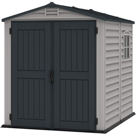 CASETA COBERTIZO DE PVC JARDIN STOREMATE 6X6 GRIS (1/5)
