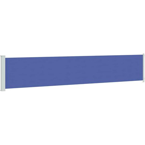 Maison Exclusive - Seitenmarkise Ausziehbar 117x614 cm Blau (1/5)