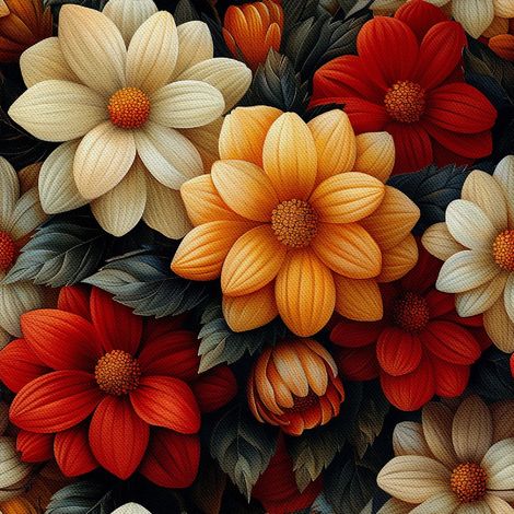 Tela decorativa para exteriores Oxford - Motivo floral I DX5547 (1/5)