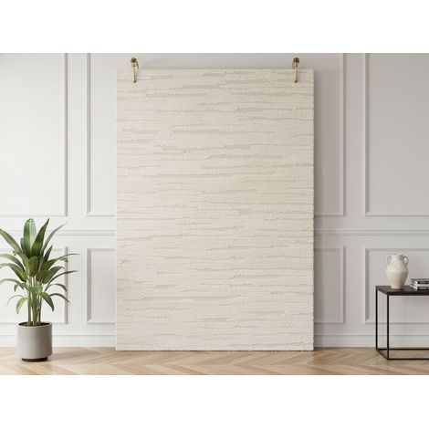 BOBOCHIC - Tapis poils courts LORIS motif abstrait 200x290 Beige (1/5)